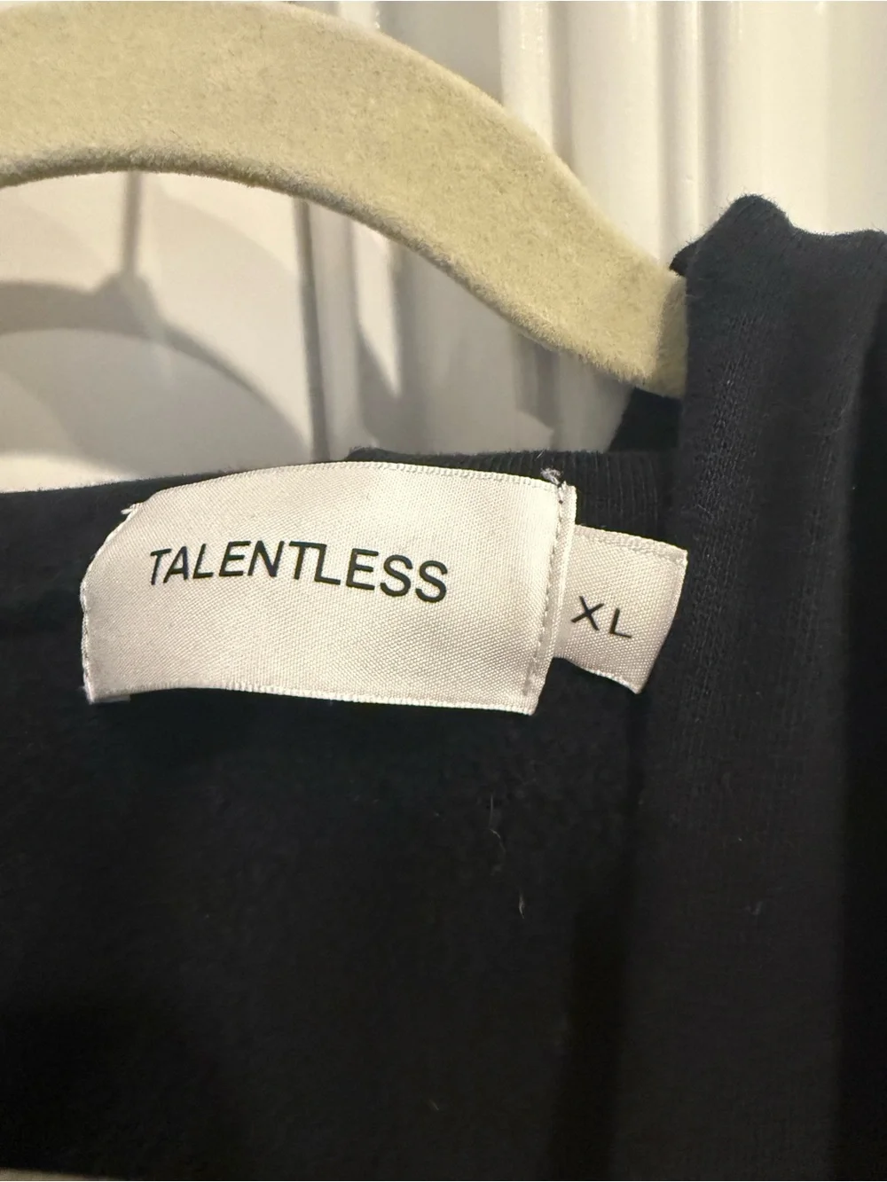 TALENTLESS Black Minimal Logo Hoodie - Picture 3 of 3
